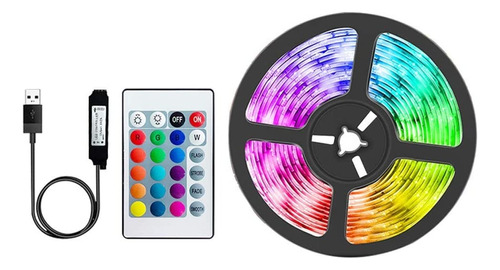 Cinta Led Tira Luces Rgb Con Bluetooth + Control