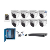 Kit 8 Camaras Domo Metal 1080p Epcom Dvr 8ch 3tb Cctv P2p