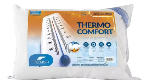 Travesseiro Thermo Comfort 50x70cm Fibrasca