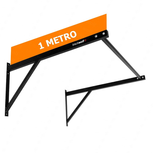 Barra Fixa 1 Metro Parede Musculação Muscle Up C/ Parabolts