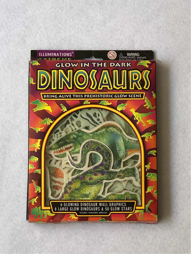 Colección De Dinosaurios Estrellas Brillo En La Obscuridad