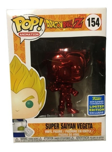 Funko Pop! Dragon Ball Z Vegeta Cromado Rojo