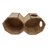 Toca Octagonal  Colméia Para Roedores Hamster Em Mdf Premium