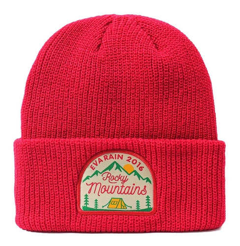 Gorro Lana Rojo Beanie Mountain Leñador Premium Eva Rain®