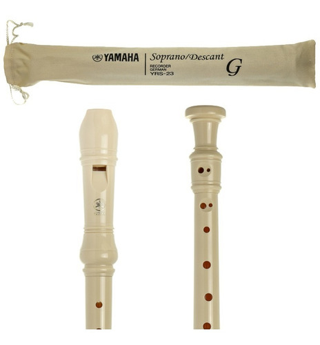Flauta Yamaha Doce Germanica Soprano Yrs-23g  Yrs-23br