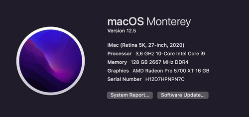iMac (retina 5k, 27-inch, 2020)
