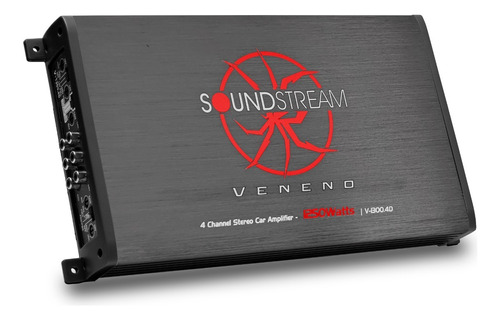 Amplificador Clase D 4 Canales 1250w Max Veneno Soundstream