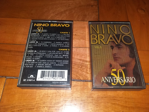 Nino Bravo 50 Aniversario 1 Y 2 Cassette Arg Latina 