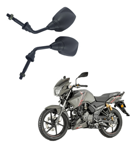 Espejos Tvs Apache Rtr 160 180 200 El Par 