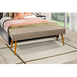 Puff Recamier Geórgia De Suede 1,50m Medida Cama Casal Queen