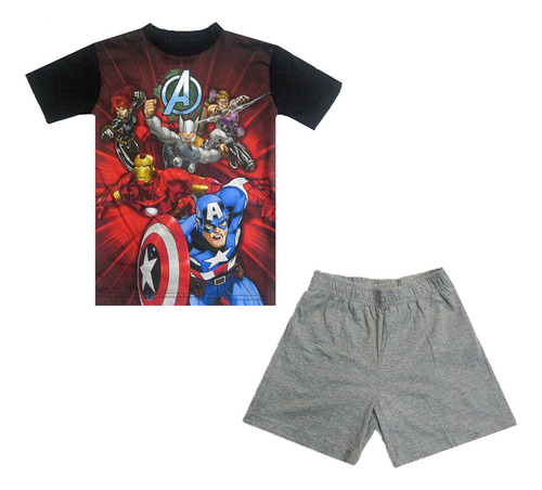 Conjunto Short Para Niño Avengers Diferentes Modelos