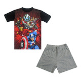 Conjunto Short Para Niño Avengers Diferentes Modelos