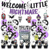 Halloween Welcome Little Nightmare Baby Shower Decorati...