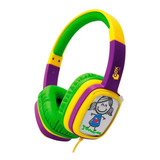 Headphone Hp302 Kids Cartoon Roxo/verde