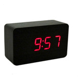 Reloj Digital De Madera Usb Despertador Temperatura Fecha