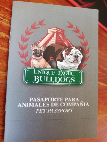 Pasaporte Cartilla Para Mascotas