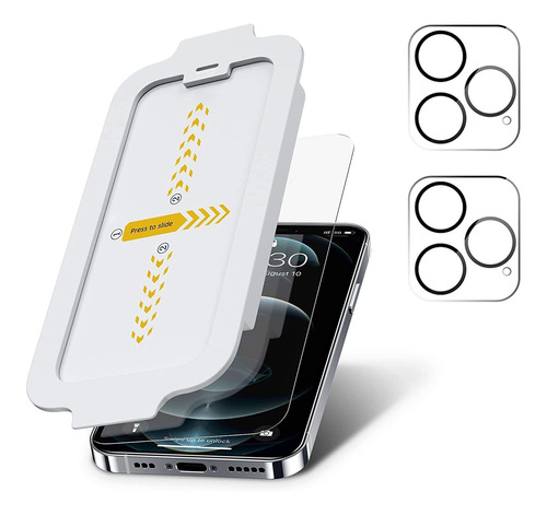 Protector Pantalla Y Lente Para iPhone 12 Pro Max | 4 Pie...