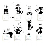 Calcomanias De Gatos Stickers Decorativos, Apagadores, Autos
