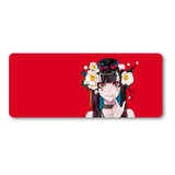 Mousepad Xxl 80x30cm Cod.098 Chica Anime Lam Rojo