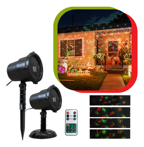 Projetor De Natal Refletor Natalino Led Laser Com Controle