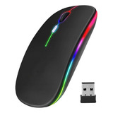 Mouse Magic Sem Fio Recarregável Usb Led Colorido 1600dpi