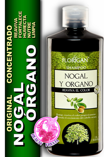 Shampoo Nogal Cactus Organo Protege Color Brilo Florigan 1 L