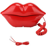 Teléfono De Escritorio Beso Labios Retro Vintage Rojo Altavo