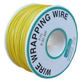 Cable 30 Awg Rollo 200m Wire Wrapping Color Amarillo