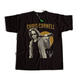 Remera Música Chris Cornell Estampa Grande Dtf Premium