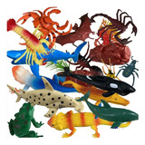 Brinqueds Animais De Borracha Oceano  Sapo E Insetos Lindos 