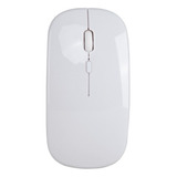 Mouse Inalámbrico Recargable Ultra Delgado Para Pc/laptop Color Blanco