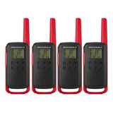 4 Radio Comunicador Motorola Walk Talk T210 Br Longo Alcance