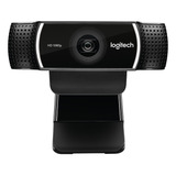 Camara Web Logitech C922 Pro Full Hd 30fps Negro + Tripode