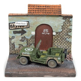 Diorama  Miniatura Johnny Lightning Jeep Willys Militar 1/64