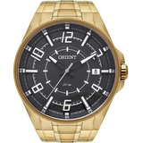 Relógio Orient Neo Sports Clássico Masculino - Mgss1252 P2kx Cor Da Correia Dourado Cor Do Bisel Dourado