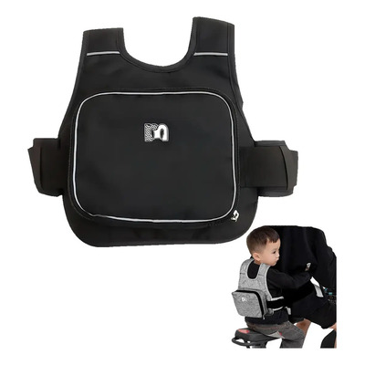 Cinturón Seguridad Niños Moto Ajustable Reflectante Negro