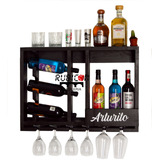 Cava De Madera Porta Vinos Cantina Flotante Mini Bar