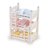 Para Calico Critters Litera Triple Juguete Cama Camita Niña