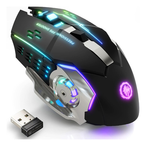 Ratón Inalámbrico Para Juegos Ratón Bluetooth Rgb Recargable