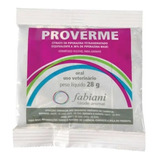 Kit Proverme 28g Anti-helmíntico 5 Saches - Uso Veterinário