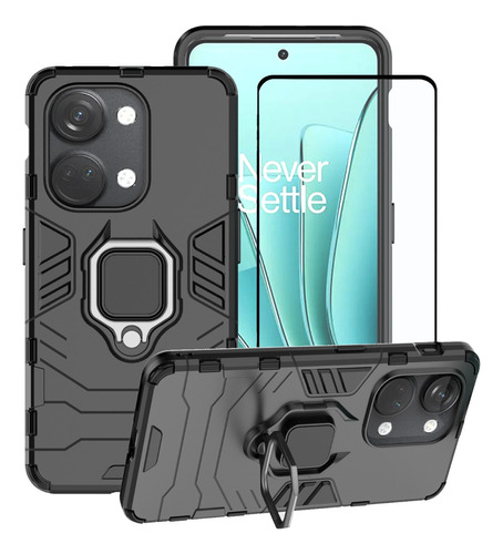 Funda De Uso Rudo + Mica Protectora Para Oneplus Nord 3 5g