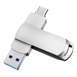 Memoria Usb3.1 128 Gb Metal 2 En 1 Tipo-c U-disk