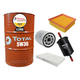 Cambio Aceite Total 5w30 4l + Filtros Ford Fiesta Kinetic