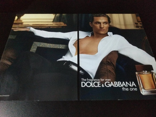 (pf287) Publicidad Dolce & Gabbana * Matthew Mcconaughey