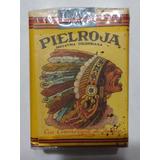 Antigua Caja De Cigarros Piel Roja Sellada Y Completa 