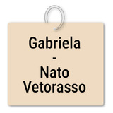 Chaveiro Gabriela - Nato Vetorasso Mdf Turismo C/ Argola