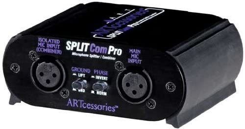 Art Splitcom Pro - Divisor De Microfono De 2 Vias