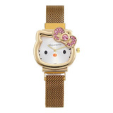 Relógio Infantil Hello Kitty Pulseira Imã Presente Namorada