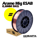 Arame Mig 0,8mm - 5kg - Er70s-6 - Esab (utilizar C/ Gas)
