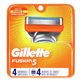 Gillette Fusion 5 Hojas Afeitar 4 Pack